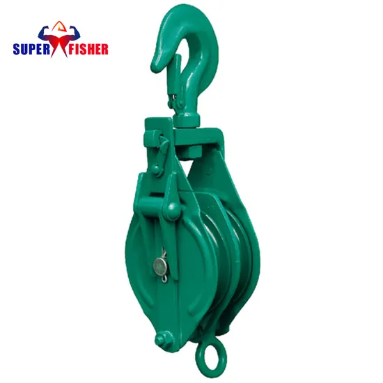 Heavy Duty Cy Single Sheave Snatch Block Hand Pulley Puller Hook Type 