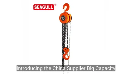 Seagull 0.5ton 1ton Manual Chain Hoist Hand Lifting Chain Pulley Block 