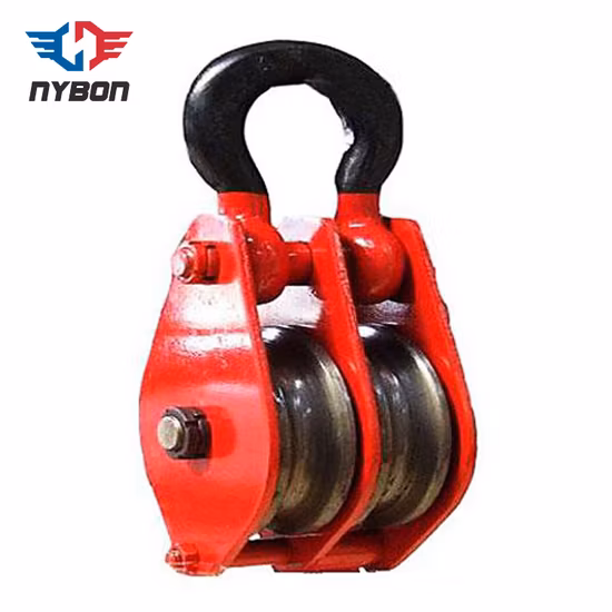 Lightweight Crane Equipment Single Hook Pulley Block 